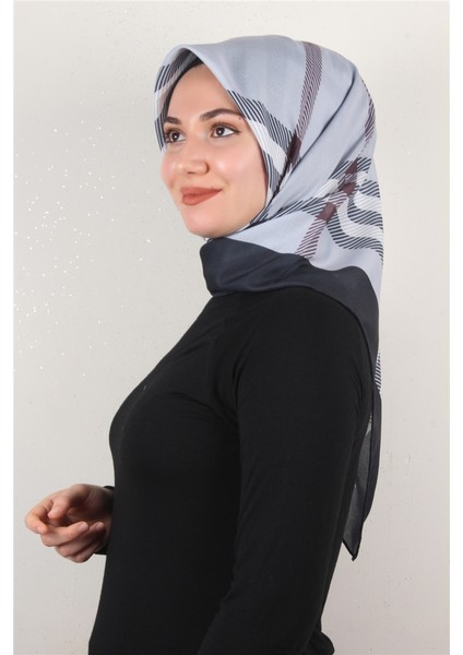 Pamuklu Soft Eşarp 3308-3 Gri