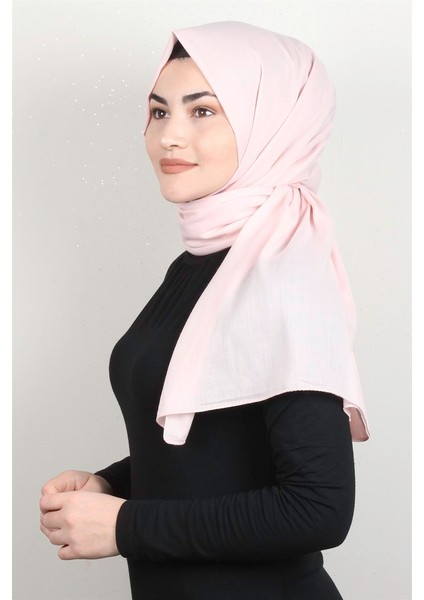 Natural Pamuk Şal 1493-20 Toz Pembe