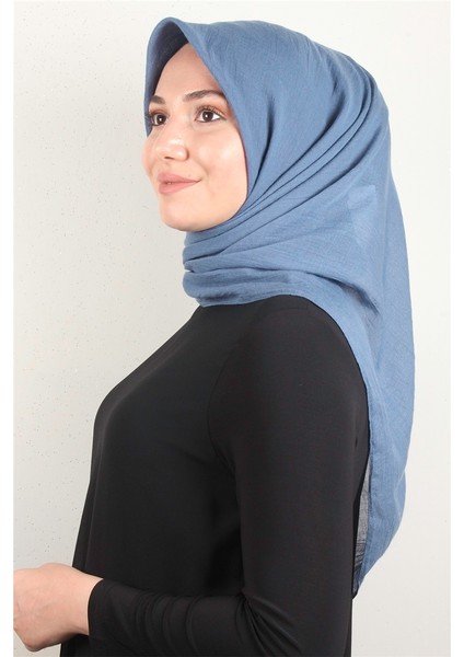 Yonca Pamuk Eşarp 4652-7 Indigo
