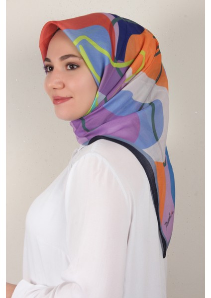 Nirvana Soft Eşarp 8100-5 Lacivert