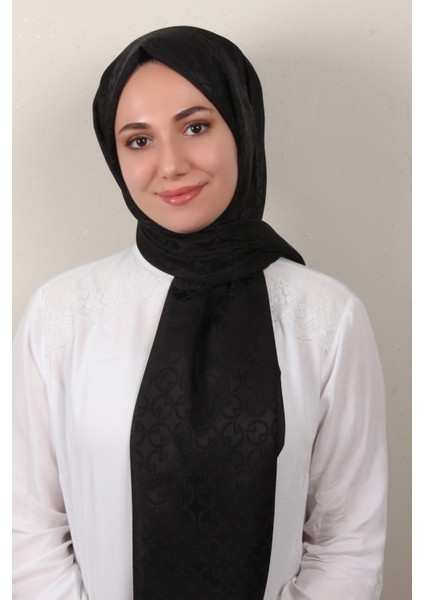 Armine Jakar Ipeksi Şal 3107-8 Siyah