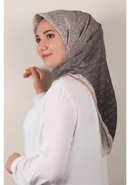 Nirvana Soft Eşarp 8092-9 Füme-Sütlü Kahve
