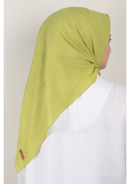 Bambu Kraşlı Eşarp 3081-50 Fıstık Yeşili modelleri