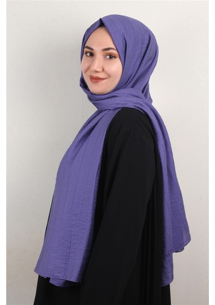 Ince Kareli Şal 2580-48 Mor