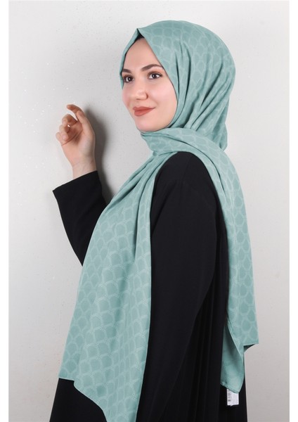 Alya Fresh Şal 2535-12 Mint Yeşili