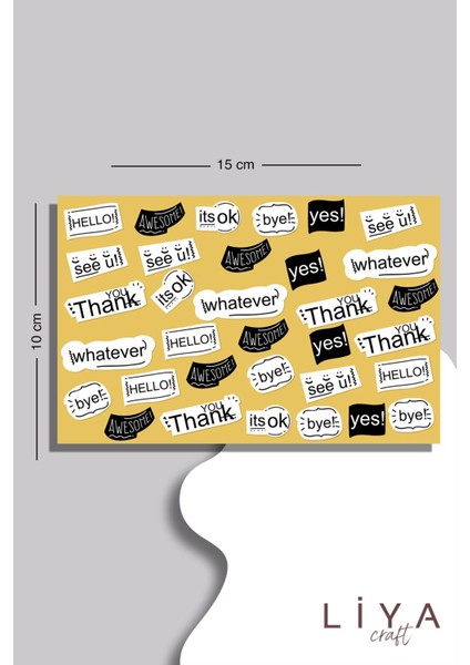 Modern Sticker Set-Planner Ajanda Bullet Journal Için Uygun Set