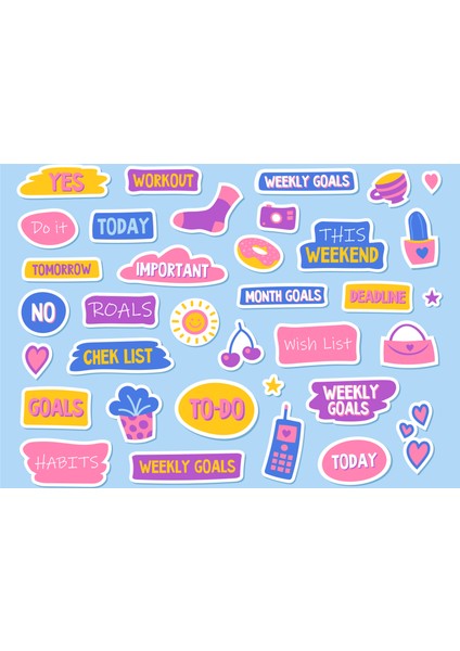 Planlayıcı Sticker Set-Girl Power