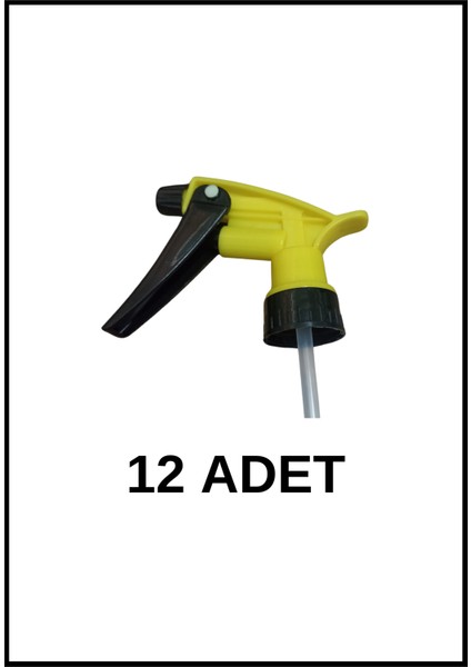 Yüksek Kaliteli Kimyasala Dayanıklı Sprey Başlık 12 Adet
