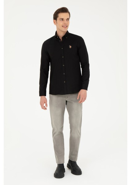 Erkek Siyah Gömlek Basic 50271277-VR046 fırsatları