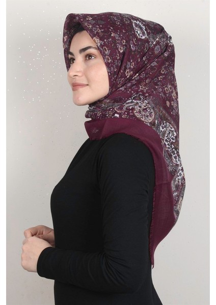Pamuklu Trend Eşarp 9911-11 Bordo