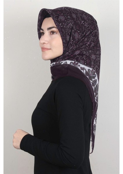 Pamuklu Trend Eşarp 9910-5 Mürdüm