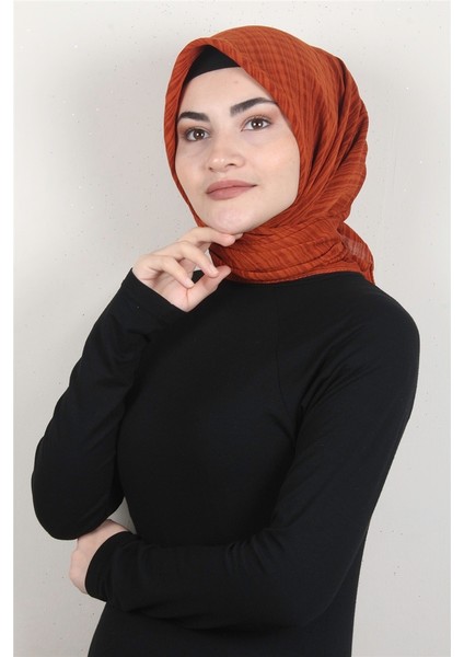Mistik Pamuk Eşarp 4101-19 Turuncu