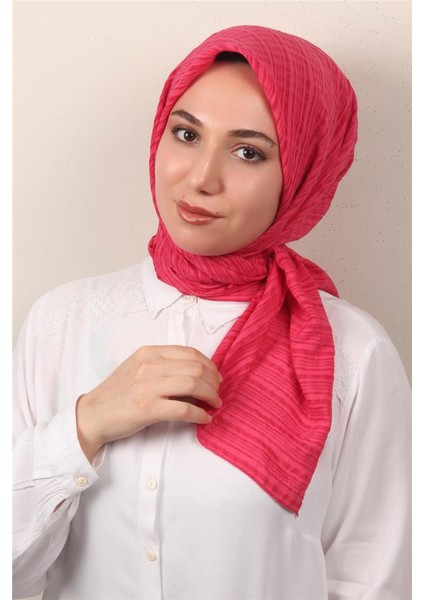 Mistik Pamuk Eşarp 4101-35 Şeker Pembe