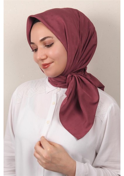 Jakarlı Icon Eşarp 2757-35 Bordo