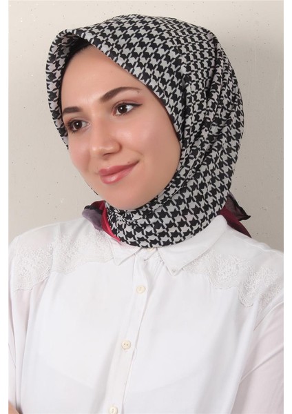 Pamuklu Soft Eşarp 3340-1 Fuşya