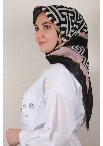 Pamuklu Trend Eşarp 9807-1 Pembe