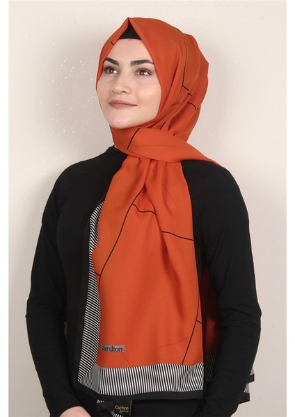 Medine Desenli Şal 1899-9 Turuncu
