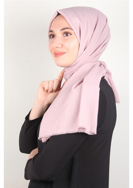 Relax Kraşlı Şal 2721-49 Toz Pembe
