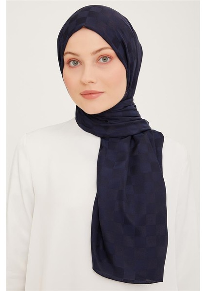 Armine Diamond Şal Dama 3096-1 Lacivert