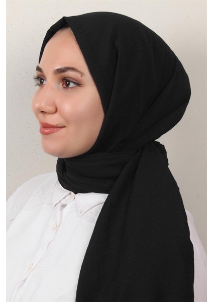 Fresh Pamuk Şal 1488-22 Siyah
