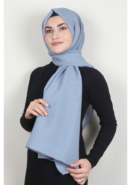 Simli Medine Şal 1365-11 Buz Mavisi