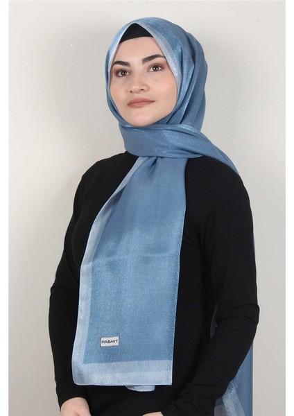 Elizya Simli Şal 4000-43 Indigo