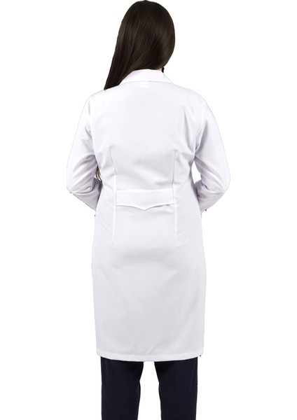 Gömlek Yaka Uzun Boy Beyaz Bayan Doktor Öğretmen Hemşire Laboratuvar Önlüğü fiyatları