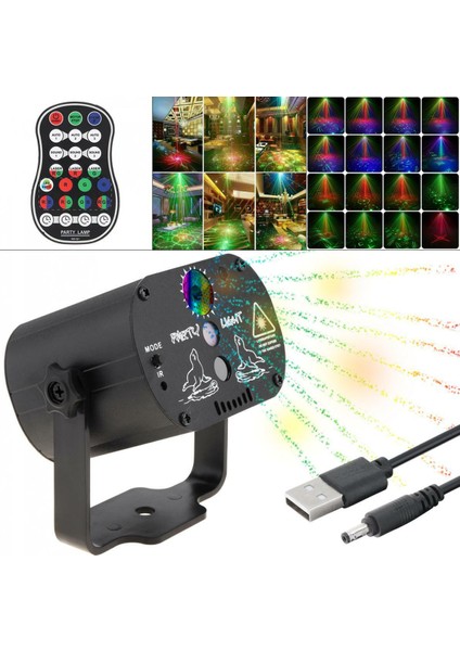 Uzaktan Kumandalı Disko Işıkları Rgb LED