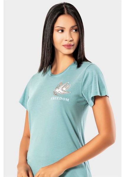 Yeşil Kadın Yazlık Pijama Takımı 2023-20 Yeşil M 158079 fırsatları