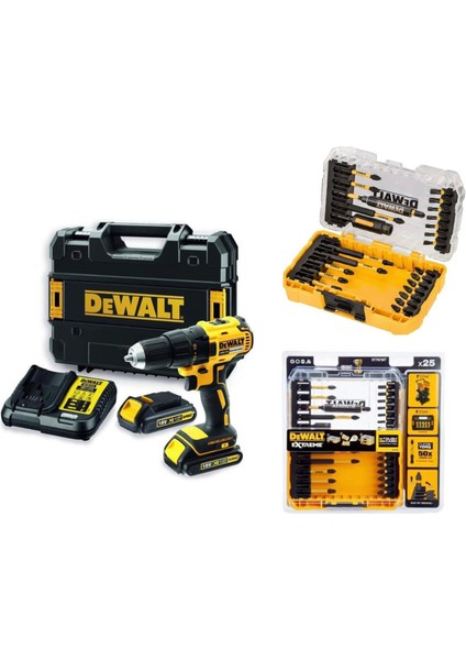 DCD777S2T 18V 1.5AH Darbesiz Vidalama+ 25 Parça Dewalt Bist Uçs Seti