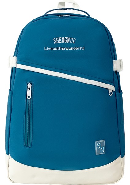 Ins Büyük Kapasiteli Kız Çocukları Için Kampüs Tarzı Rahat Sırt Çantası (Yurt Dışından)