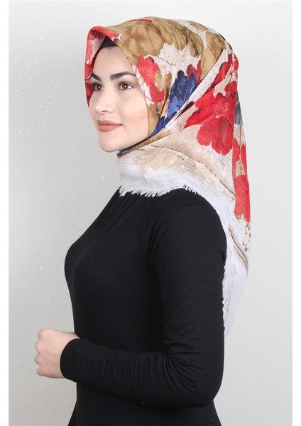 Pamuklu Trend Eşarp 9934-1 Kırmızı