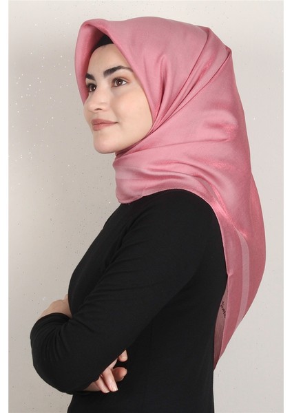 Abiye Bordürlü Eşarp 6002-25 Pembe