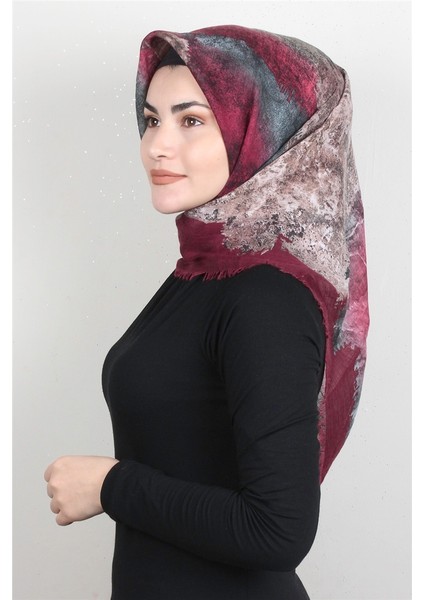 Pamuklu Trend Eşarp 9933-13 Bordo