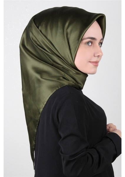 Düz Ipek Eşarp 7747758-351 Haki