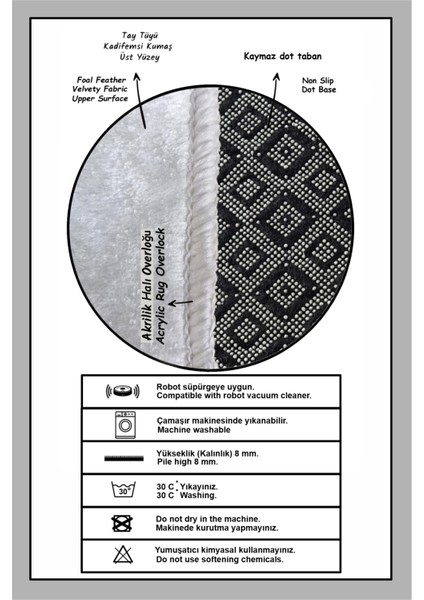 Chilai Home Celtor Dekoratif Halı Djt 80 x 100