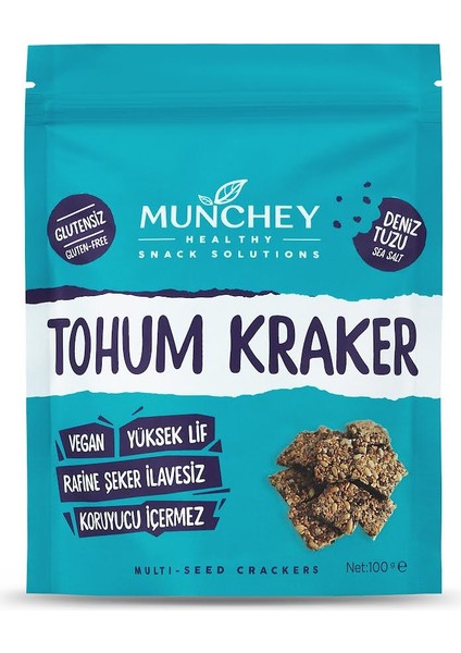 3'lü Tohum Kraker Deniz Tuzu 100 gr