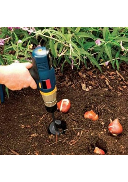 Bahçe Burgu Delik Kazıcı Matkap Ucu Eki Yard Aracı Bitki Çiçek Ampul Burgu 1.57*8.66IN (Yurt Dışından)