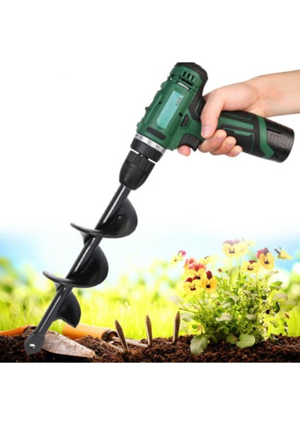 Bahçe Burgu Delik Kazıcı Matkap Ucu Eki Yard Aracı Bitki Çiçek Ampul Burgu 1.57*8.66IN (Yurt Dışından) modelleri