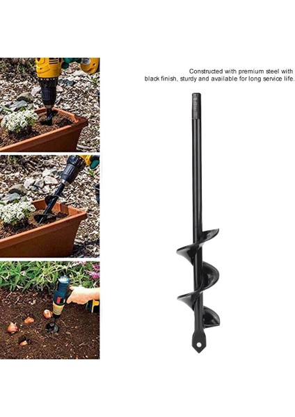 Bahçe Burgu Delik Kazıcı Matkap Ucu Eki Yard Aracı Bitki Çiçek Ampul Burgu 1.57*8.66IN (Yurt Dışından) fırsatları