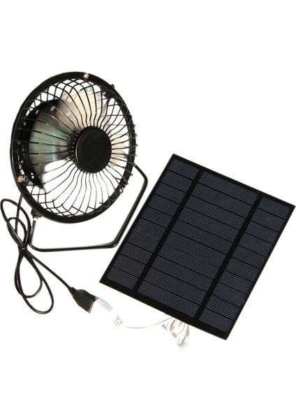 Kamp Yat Köpek Evi Için 5W 5V Güneş Panelli Fan (Yurt Dışından)