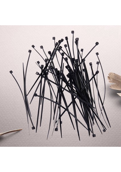 KRAVAT-100 Adet x Naylon Kravat-Beyaz & Siyah (Yurt Dışından) modelleri