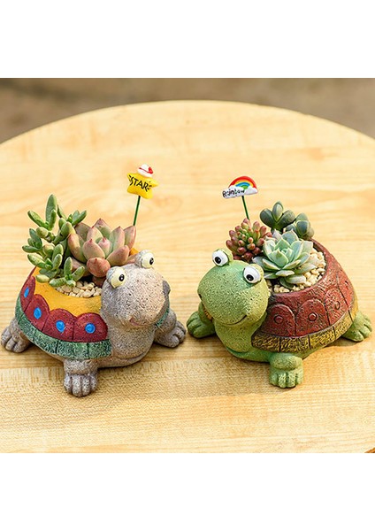 Reçine Saksı Çekici Hayvan Şekilli Bitki Saksısı Etli Saksı (Yurt Dışından)