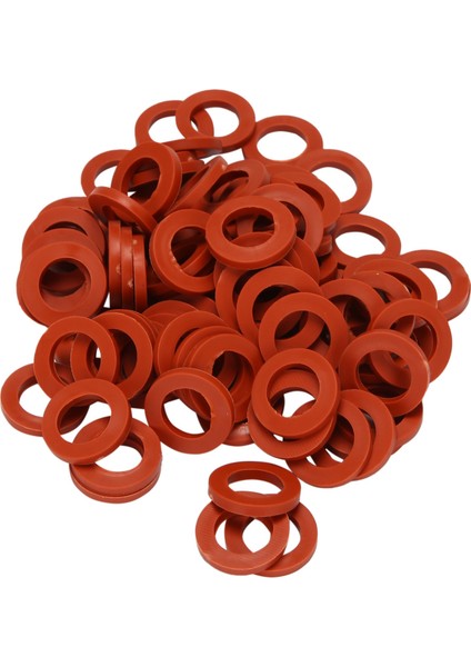 Bahçe Hortumu Kauçuk Yıkama Contası, 3/4ınch Bahçe Hortumu Için 90 Adet Kırmızı (Yurt Dışından)