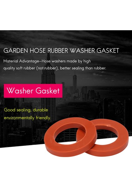 Bahçe Hortumu Kauçuk Yıkama Contası, 3/4ınch Bahçe Hortumu Için 90 Adet Kırmızı (Yurt Dışından) fiyatları