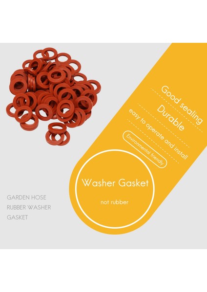 Bahçe Hortumu Kauçuk Yıkama Contası, 3/4ınch Bahçe Hortumu Için 90 Adet Kırmızı (Yurt Dışından) modelleri