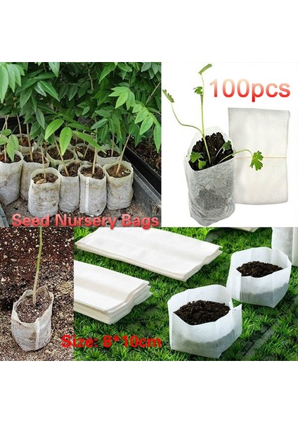 100 Adet Fide Bitkileri Kreş Çantaları Kumaş Çevre Dostu Büyüyen Dikim Çantaları Podazz (Yurt Dışından) fiyatları