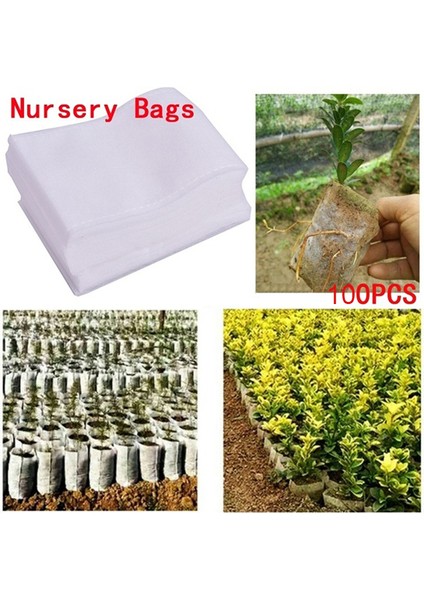 100 Adet Fide Bitkileri Kreş Çantaları Kumaş Çevre Dostu Büyüyen Dikim Çantaları Podazz (Yurt Dışından) fırsatları