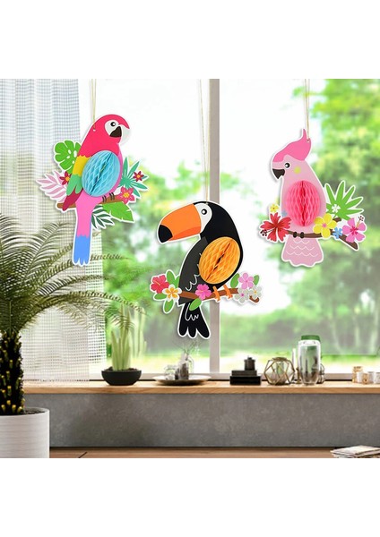 Tropikal Kuş Petek Süsleme Papağan Petek Hawaii Parti Süslemeleri Güneş Işığı Süper Mağaza (Yurt Dışından) modelleri