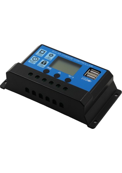 20A 12V 24V Otomatik Çalışma Pwm Solar Şarj Regülatörü LCD Çift USB 5V Çıkışlı Güneş Pili Paneli Şarj Cihazı Regulato (Yurt Dışından)